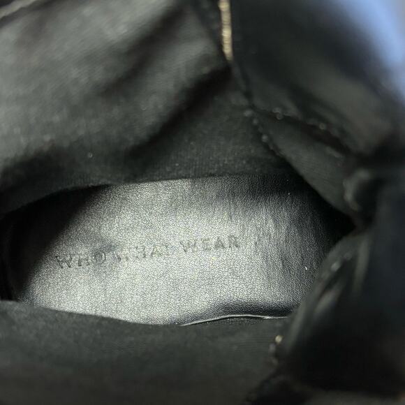 Who What Wear Camel Brown Leather Combat Boots Women’s Sz 8.5 - Picture 8 of 8